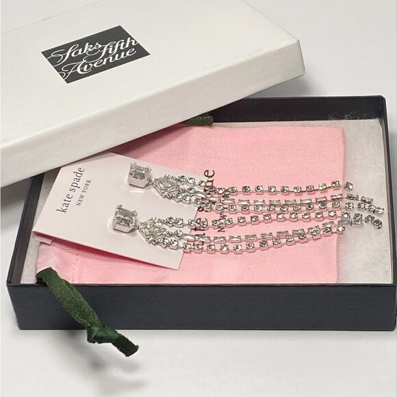 Kate Spade glitzville fringe earrings - Picture 3 of 8